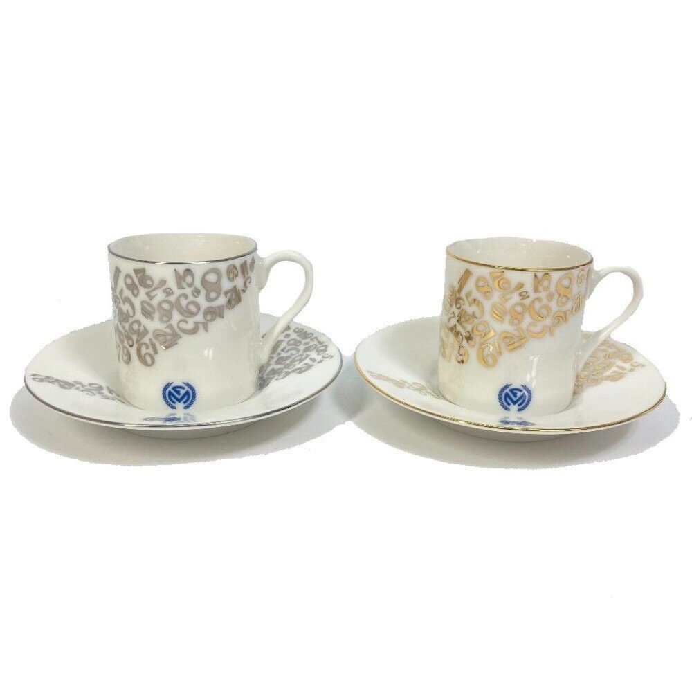 UNUSED FRANCK MULLER Tableware Demitasse Cup & Saucer 2 set Tea cup White